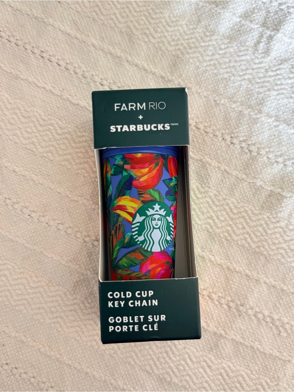 NEW Farm Rio x Starbucks Tropical Cold Cup Keychain - Multicolor